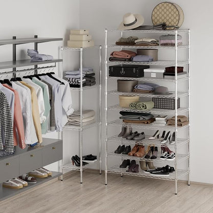 21" Deep x 42" Wide x 86" Height Wire Shelving Kit | 10-Tier | NSF Commercial - Image 6