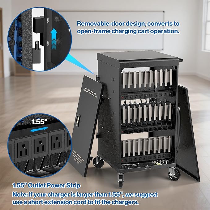POCHAR Fully Assembled 30 Unit Device Charging Station - Image 5