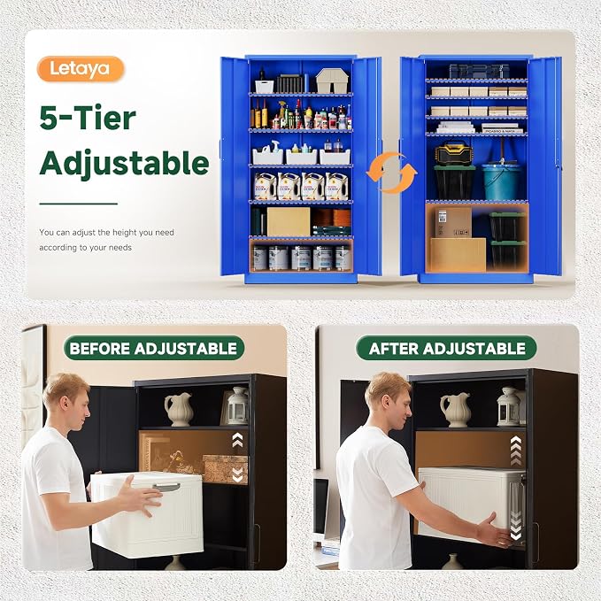 Letaya Metal Garage Storage Cabinets - Image 6