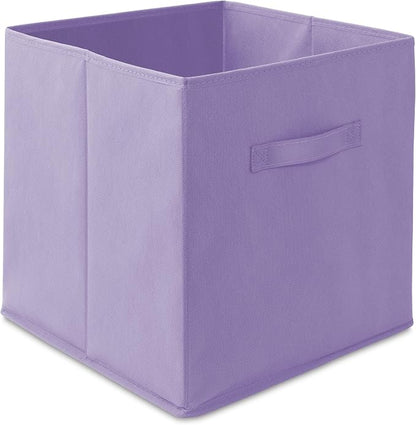 Casafield Set of 6 Collapsible Fabric Cube Storage Bins, Lavender - Image 2
