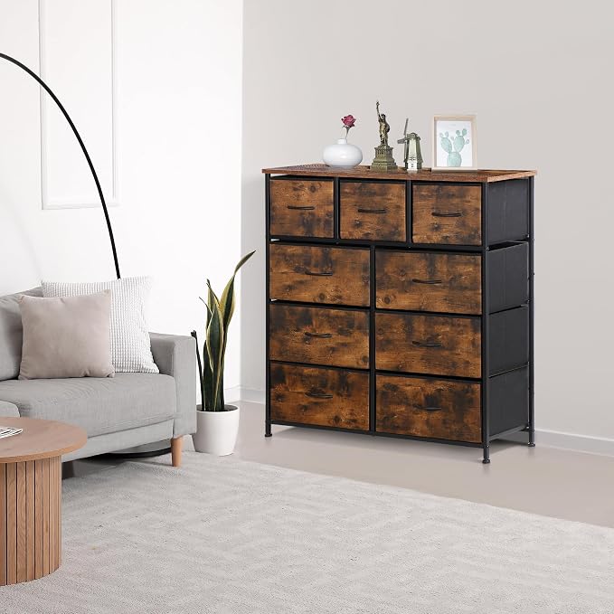 ZENY 9 Drawers Dresser, Fabric Storage Tower, Organizer Unit - Image 7