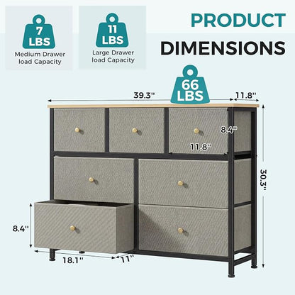 OLIXIS 7 Drawer Closet Organizer, Storage Tower - Image 3
