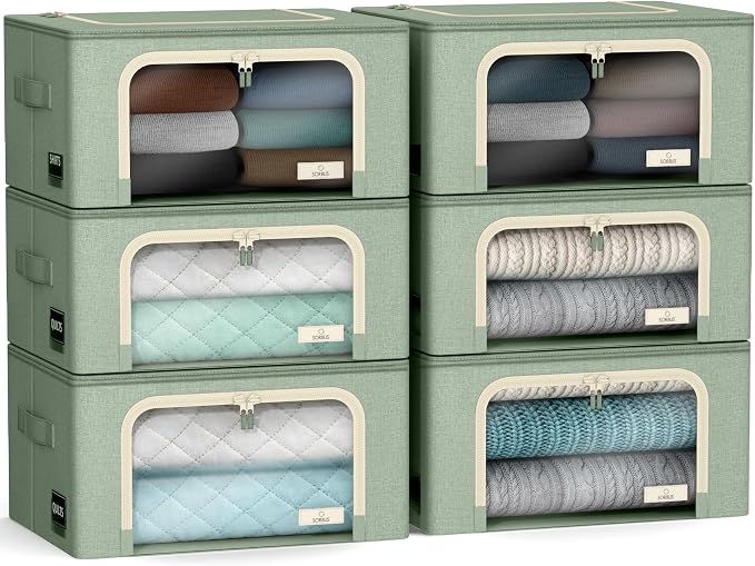 Sorbus Storage Bins with Metal Frame by Sorbus