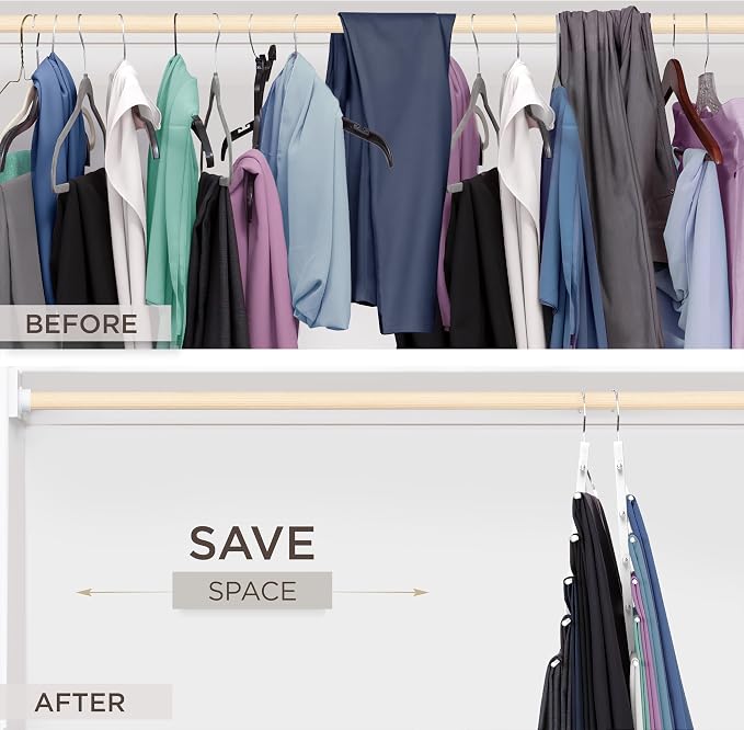 MORALVE Pants Hangers Space Saving - Image 3