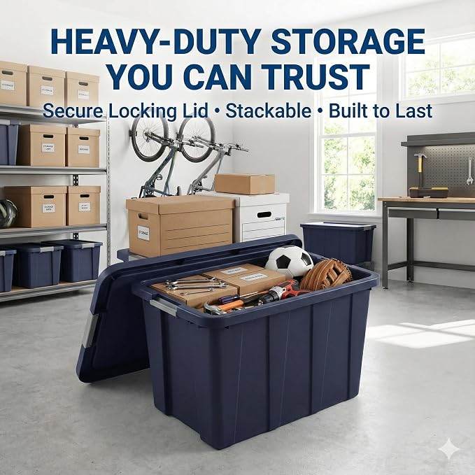 30 Gallon Heavy-Duty Storage Tote - Image 3