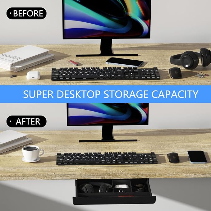 Under Desk Mounted Sliding Pull-out Drawer - Image 6