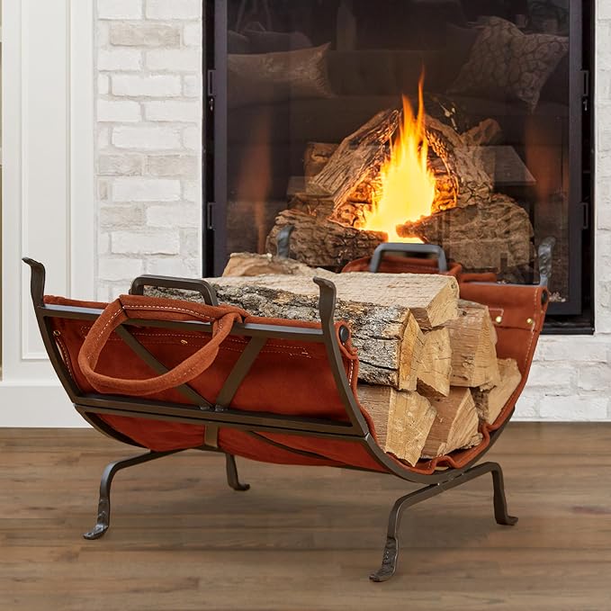 UniFlame Olde World Iron Firewood Log Holder - Image 6