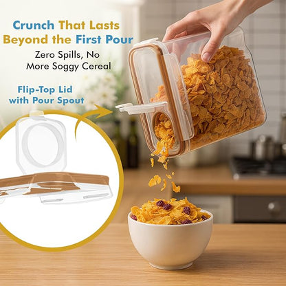 Shazo 2 Pack Small Airtight Cereal Containers Storage - Image 8