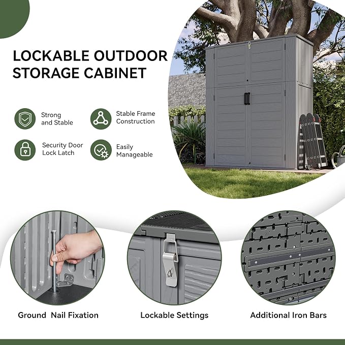 Aoxun Outdoor Storage Shed - Image 5