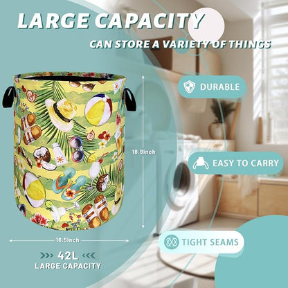 Happy Summer Time Laundry Hamper - Image 2