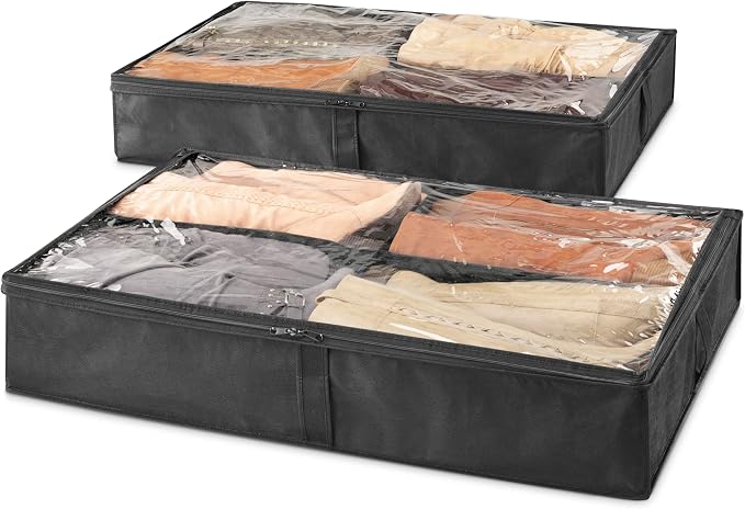 Whitmor 4 Section Underbed Boot Bag Set of 2 - Image 2