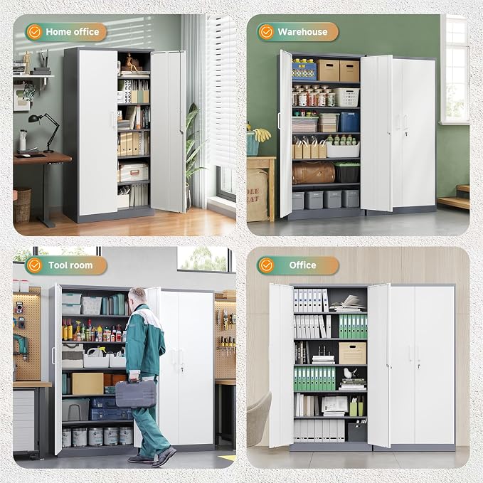 Letaya Metal Storage Cabinet - Image 6