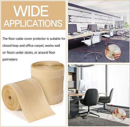 WILLBOND Carpet Cord Cover Cable Protector Floor Cover Cable Protector - Image 7