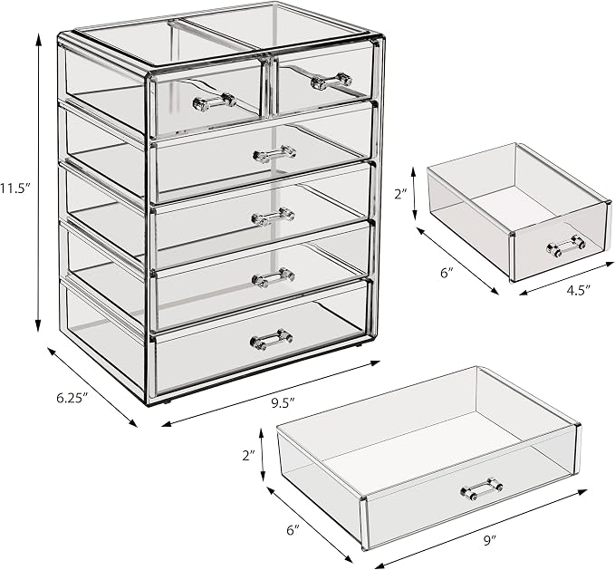 Sorbus Acrylic Makeup Organizer - Image 3
