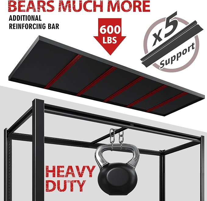 REIBII Garage Shelving 78" H, Storage Shelves Heavy Duty Shelving Unit Load - Image 6