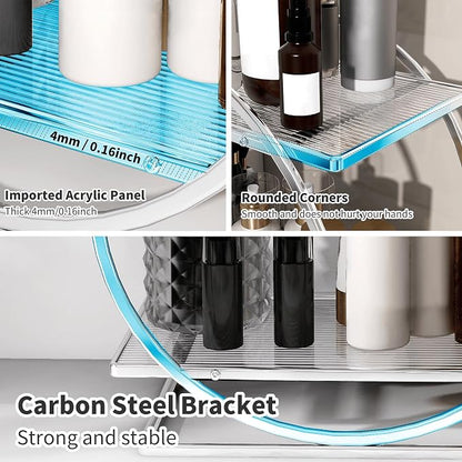 Perfume Organizer for Bedroom Dresser- Sliver Makeup Organizers for Vanity - Image 4