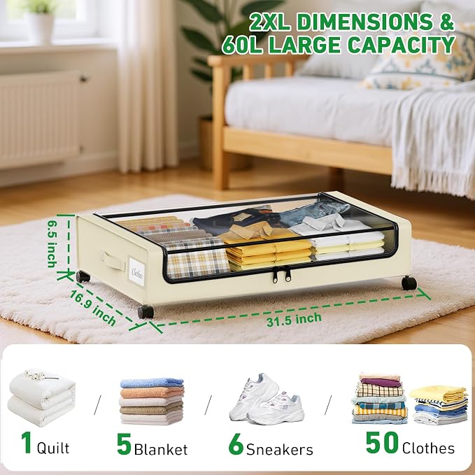 Beborxue Under Bed Storage - Image 3