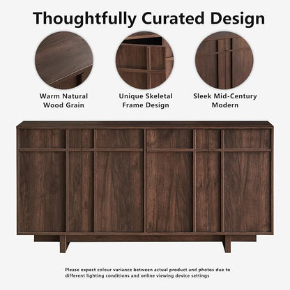 63" Sideboard Buffet Cabinet - Image 3
