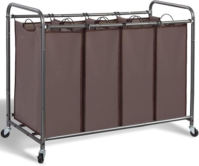 STORAGE MANIAC Laundry Sorter, 4 Section, Laundry Hamper by STORAGEMANIAC