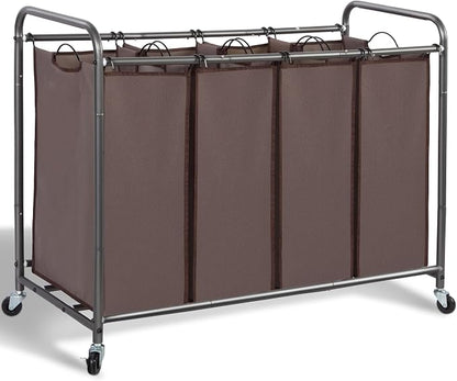 STORAGE MANIAC Laundry Sorter, 4 Section, Laundry Hamper by STORAGEMANIAC