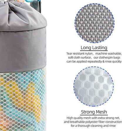 Mesh Clothespin Bag Holder Outside, Ventilation and Moisture Resistance - Image 4