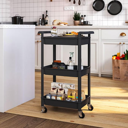 Steehoom 3-Tier Utility Rolling Cart - Image 5