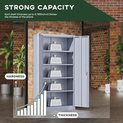 Greenvelly Metal Storage Cabinet - Image 7