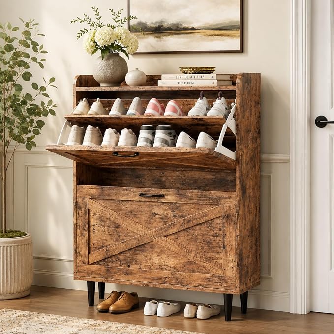 VINGLI Shoe Storage Cabinet for Entryway by VINGLI