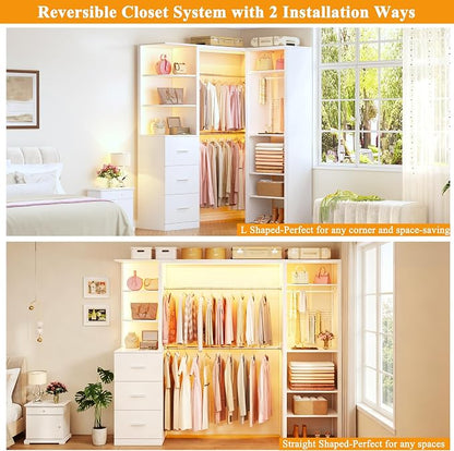 HUAHUU Large Corner Closet System - Image 2