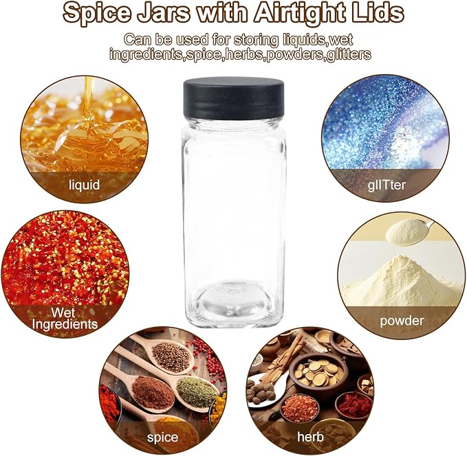 36Pcs Spice Jars Containers - Image 4