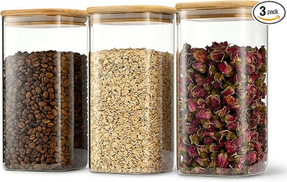 52oz Airtight Glass Square Storage Canister by Delicatedtoservicecustomer