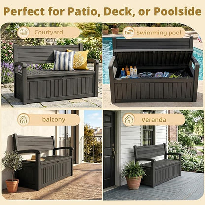 EFU Outdoor Storage Bench, Outdoor Bench - Image 5