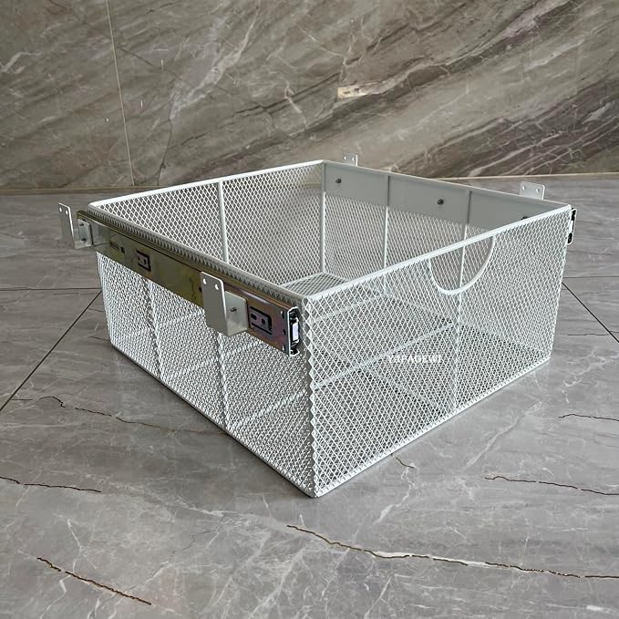 Pull Out Closet Drawer for Clothes | Sliding Wire Basket for Wardrobe Cabinets - Image 3