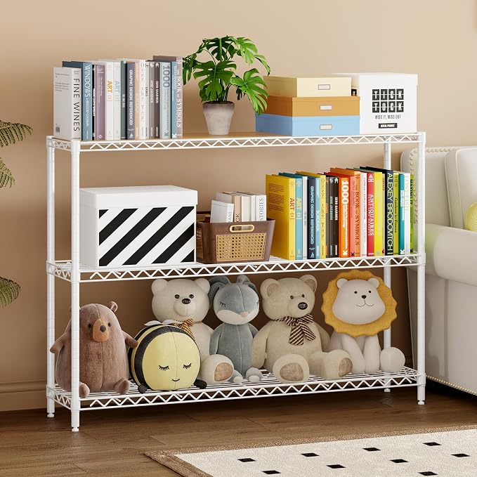 Homeiju 3-Shelf Storage Rack, Heavy Duty - Image 2