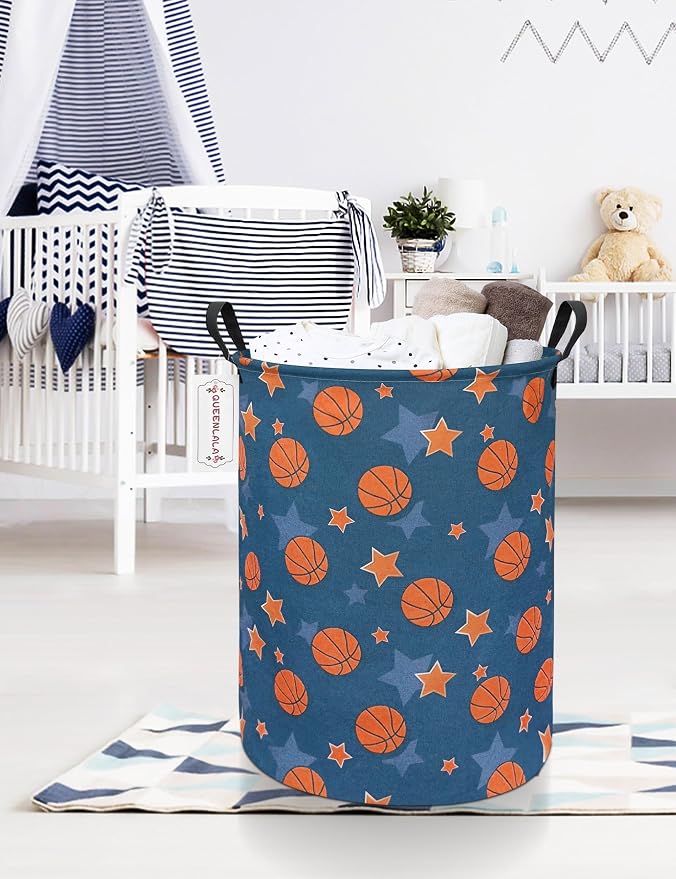 QUEENLALA Large Storage Basket, Laundry Hamper/Bathroom/Home Decor/Collapsible - Image 4