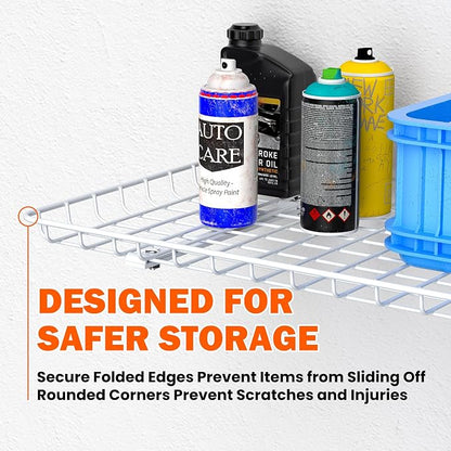 Ultrawall Wall Mounted Storage Shelf, Garage Shelves 24x12 Inch, Metal Shelf - Image 5