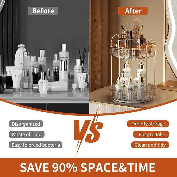 YCIA&DONE Rotating Makeup Organizer - Image 8
