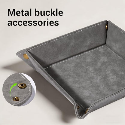 CoBak Leather Valet Tray, Premium PU Leather Catch-All Tray - Image 6