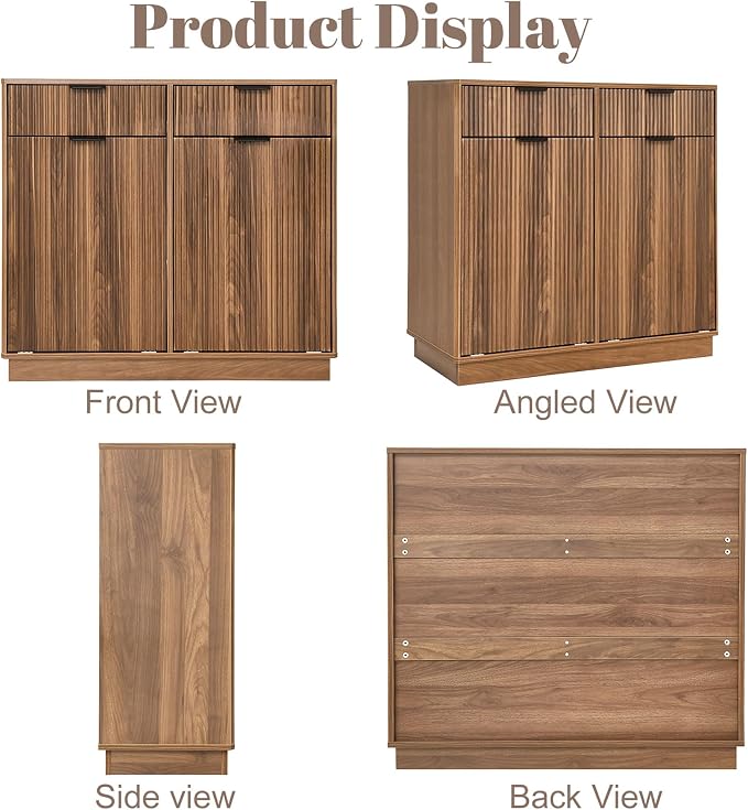Double Tilt Out Trash Can Cabinet, Laundry Hamper Cabinet - Image 6