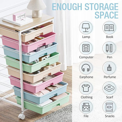 Rolling Storage Cart, Rainbow Cart - Image 8