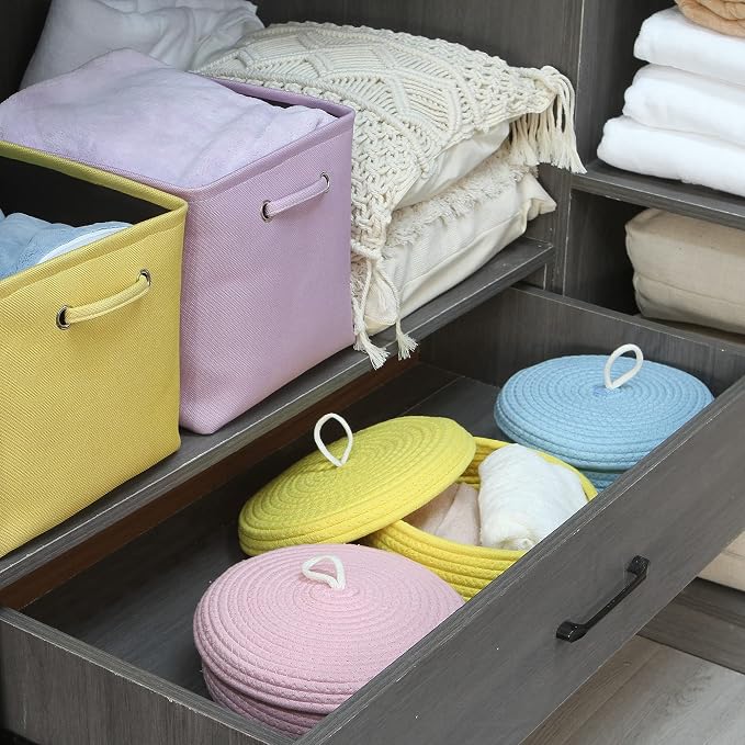 Sea Team Round Cotton Rope Storage Basket - Image 4