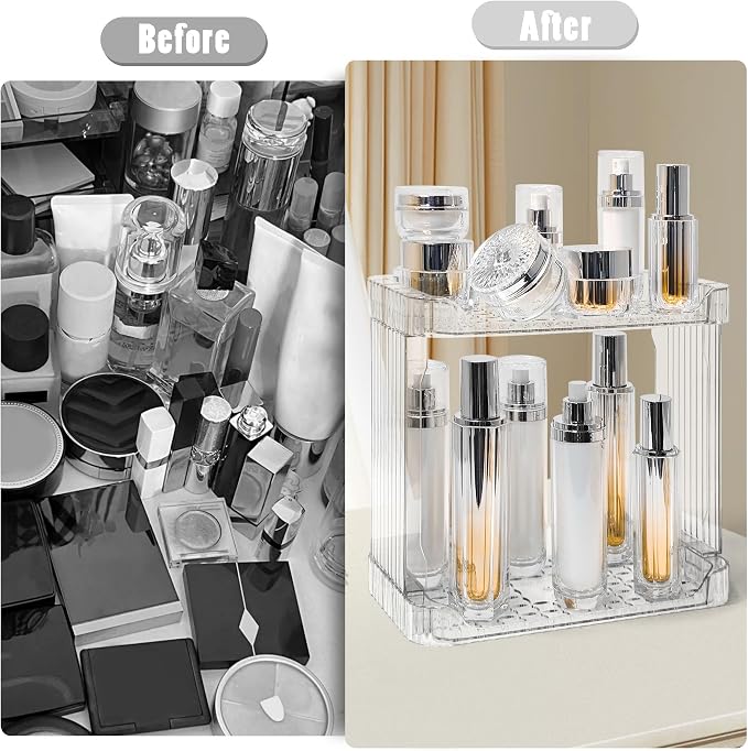 Bathroom Counter Organizer Cosmetics Skincare Organizers Skincare Makeup - Image 3