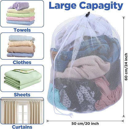 20 Pack Mesh Laundry Bags Bulk - Image 2