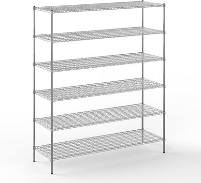 24" Deep x 72" Wide x 86" Height Wire Shelving Kit | 6-Tier | NSF Commercial by Regal+Altair