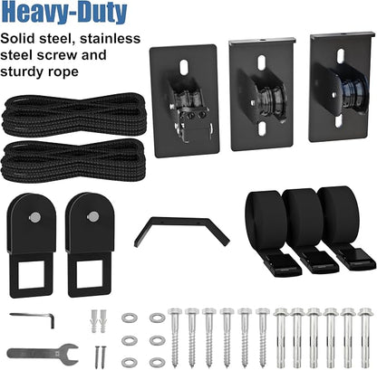 Cargo Box Pulley System for Garage Storage, Heavy-Duty - Image 7