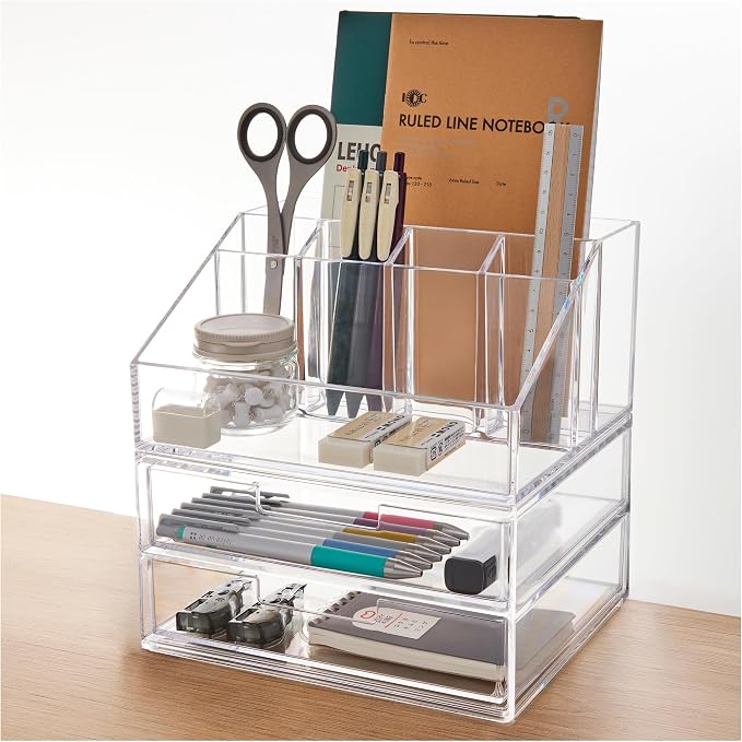 STORi Stackable Desk and Drawer Organizer, 6 Compartment Caddy by STORi