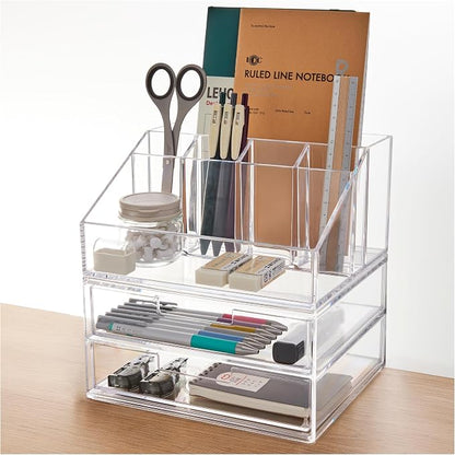 STORi Stackable Desk and Drawer Organizer, 6 Compartment Caddy by STORi