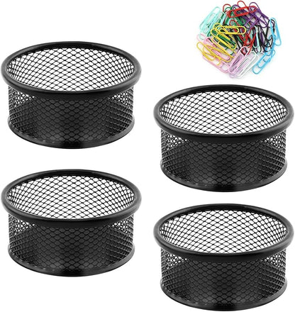 Paper Clip Holder With 50PCS Colored paper clips, 2/4PCS Stackable PaperClip - Image 9
