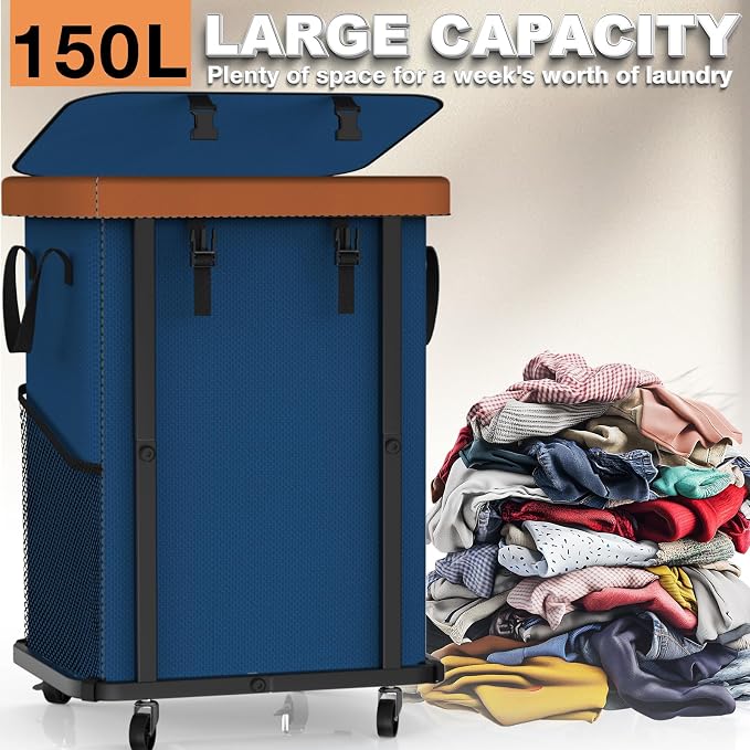 150L Fashion Laundry Basket - Image 3