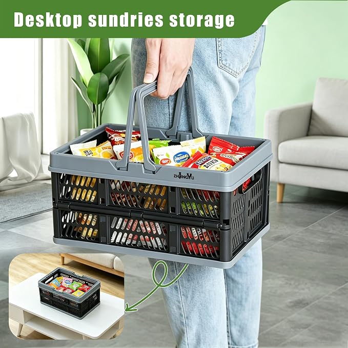 Small Plastic Baskets Black, Pack-2 Plastic baskets - Image 4